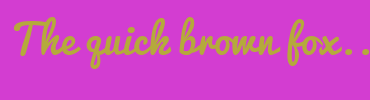Image with Font Color B5A93C and Background Color D33DD1